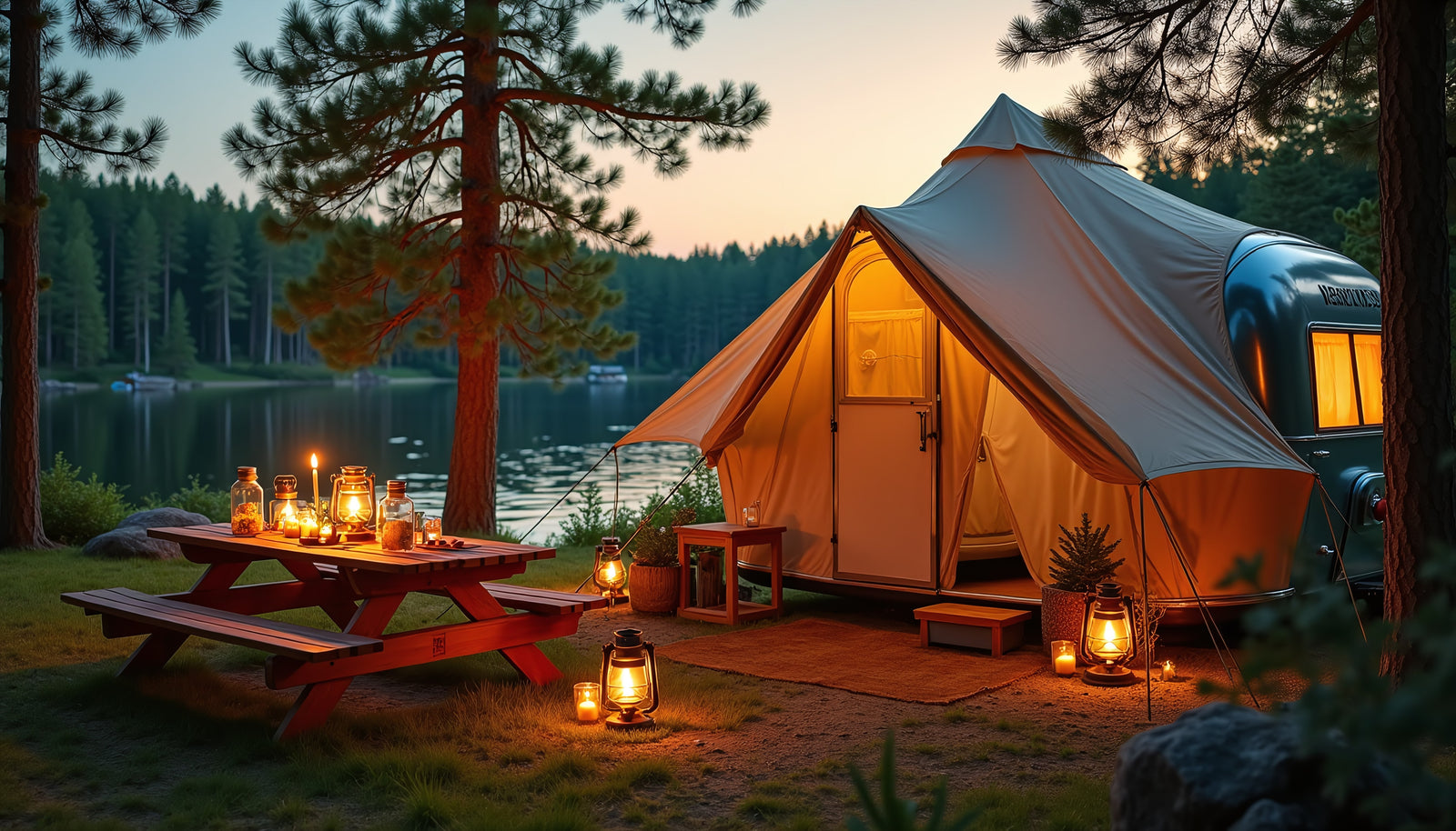 BASECAMP COLLECTIVE — Premium Family Camping / RV Park Website Template — BC hero campsite