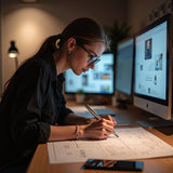 Custom Website Build — designer at work